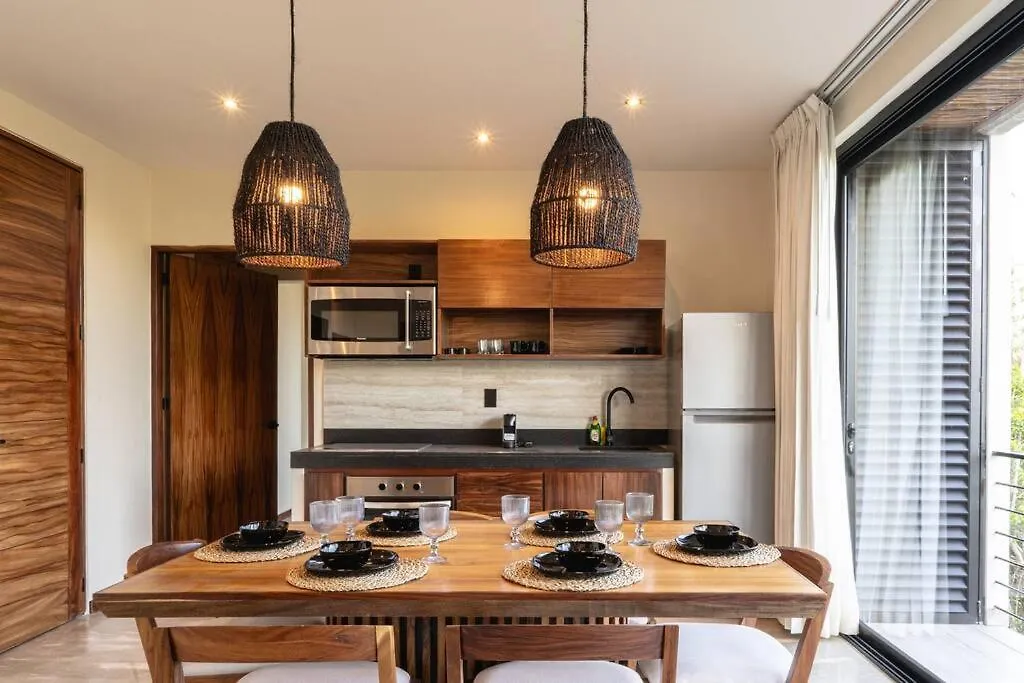 New 2 Bed Bath - Tulum 아파트 0*,  멕시코